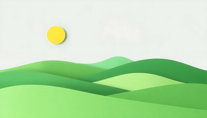 Obraz premium vector illustration of a green field