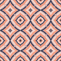 Seamless Ikat ethnic traditional Textile pattern geometric abstract folklore ornament Tribal ethnic illustration background design for print, clothing, scarf