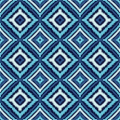 Seamless Ikat ethnic traditional Textile pattern geometric abstract folklore ornament Tribal ethnic illustration background design for print, clothing, scarf