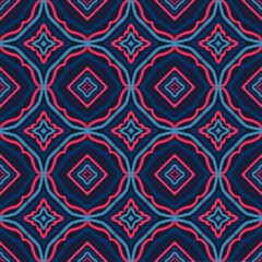 Seamless Ikat ethnic traditional Textile pattern geometric abstract folklore ornament Tribal ethnic illustration background design for print, clothing, scarf