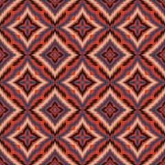 Seamless Ikat ethnic traditional Textile pattern geometric abstract folklore ornament Tribal ethnic illustration background design for print, clothing, scarf