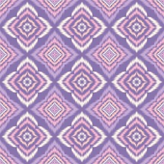 Seamless Ikat ethnic traditional Textile pattern geometric abstract folklore ornament Tribal ethnic illustration background design for print, clothing, scarf