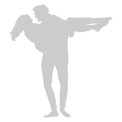 Icon holding a romantic partner shadow_1