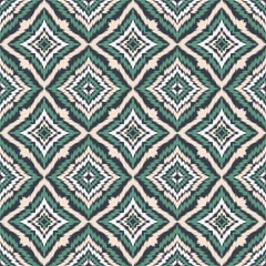 Seamless Ikat ethnic traditional Textile pattern geometric abstract folklore ornament Tribal ethnic illustration background design for print, clothing, scarf