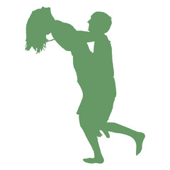 Icon holding a romantic partner green_2