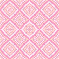 Seamless Ikat ethnic traditional Textile pattern geometric abstract folklore ornament Tribal ethnic illustration background design for print, clothing, scarf