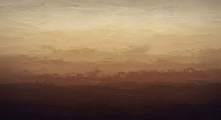 Abstract brown landscape painting canvas print wall art modern home decor artwork design
