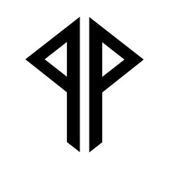 PP Generic Logo Vector Image