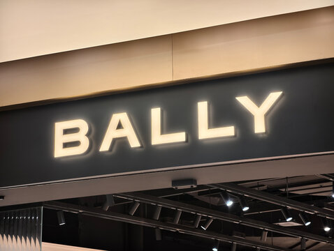 Shanghai,China-Sep.20th 2025:Bally brand logo on store 