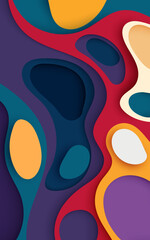 Abstract colorful seamless circular pattern background design