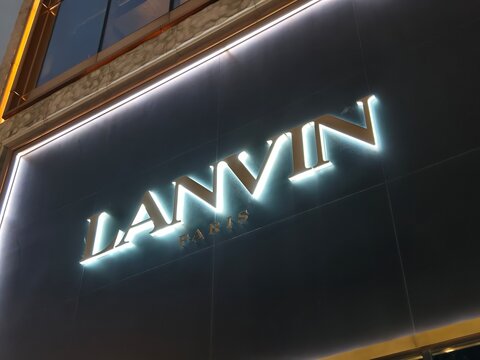 Shanghai,China-Sep.20th 2025: Lanvin company brand logo