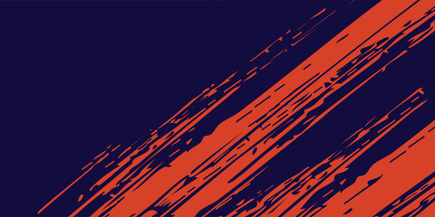 Abstract speed lines style orange color halftone banner design vector