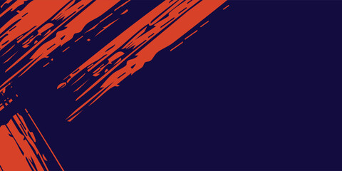 Abstract speed lines style orange color halftone banner design vector