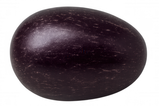 Purple abstract egg displaying a textured surface, ready for design use. Isolated on transparent background