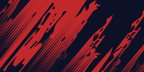 Black and red abstract grunge background with halftone style modern arts vector eps10