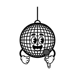 Disco Ball Cartoon