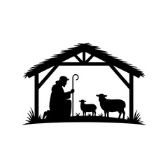Nativity with Shepherd