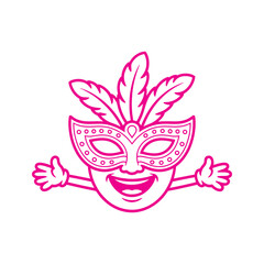 Party Mask Cartoon