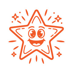 Smiling Star Cartoon