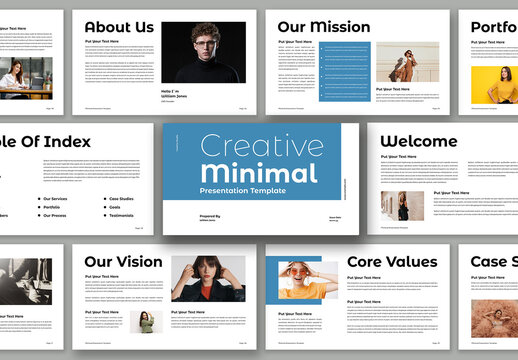 Creative Minimal Presentation Template Design