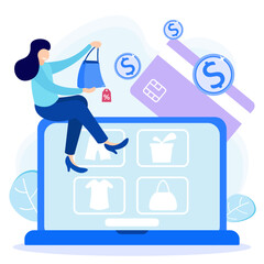 Illustration vector graphic cartoon character of cash back