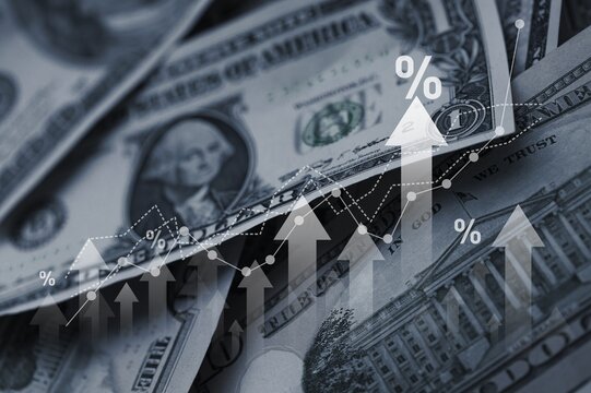 United States tariffs taxation, money and arrows