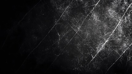 Dark abstract background with white scratches and grunge texture.