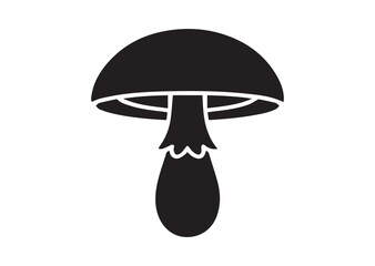 Mushroom icon, Mushroom solid vector design