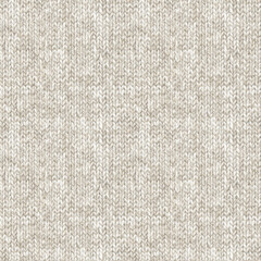 Fototapeta premium Textured beige knit pattern in a neutral color scheme 
