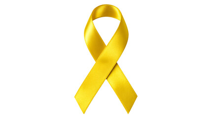 Show your support with this vibrant yellow ribbon, a symbol of hope, awareness, and solidarity for various causes that resonate with compassion