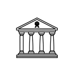 Obraz premium Line art Bank icon with transparent background PNG and JPEG image for your business 