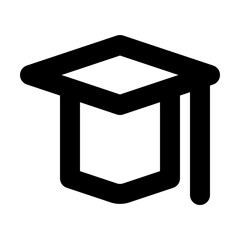 Graduation Cap Outline Icon