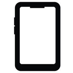 Separate smartphone model illustration on white background