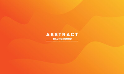 Obraz premium Vibrant orange abstract background with fluid shapes and a text overlay.