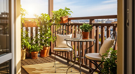 Balcony garden ideas small space apartment patio furniture outdoor plants decor