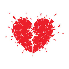 Shattered Heart Broken, Fragmented, and Emotionally Damaged