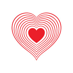 Concentric Hearts A Symbol of Love and Affection