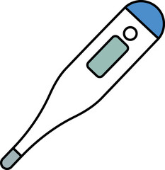 Digital thermometer for accurate health monitoring vector