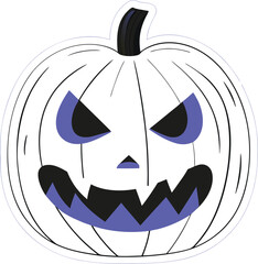 Jack o' lantern Halloween pumpkin illustration