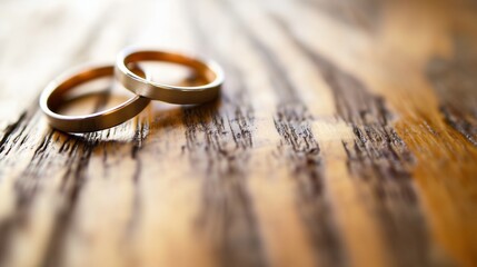Simple wedding rings