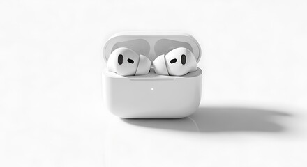 Wireless Earbuds in Charging Case Modern Audio Technology