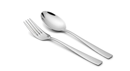 Fork and Spoon Elegant Silverware for Dining. Perfect Cutlery for Meals and Culinary Delights