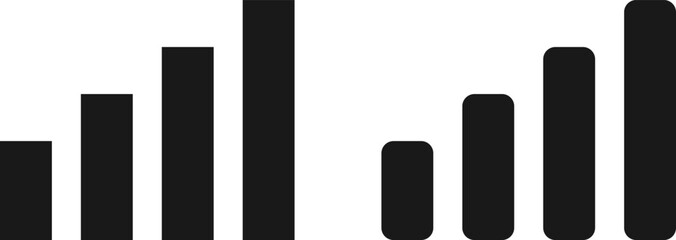 Network Signal icon set. signal strength indicators. Signals level 