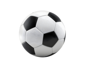 Classic Soccer Ball Floating in a Void Depicting Teamwork and Athletic Competition