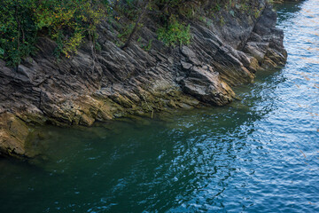 rock in the sea