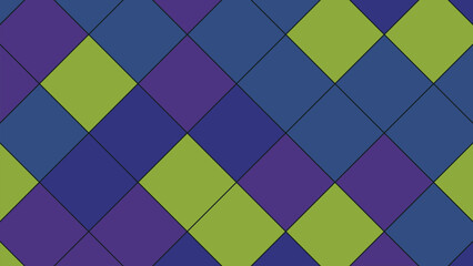 Geometric pattern of colorful diamonds creates a striking and modern design