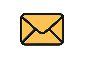Mail icon vector. Email message symbol. Filled outline envelope illustration. Web, logo, app, UI, UX design element. Communication concept. Digital marketing letter sign.