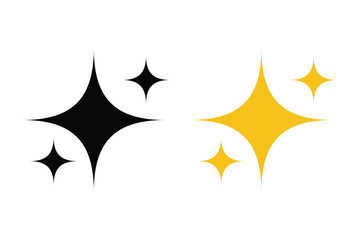  Star icon set vector illustration. collection of star shapes in various styles, minimalist black and white celestial symbols for decoration, design elements, and creative projects