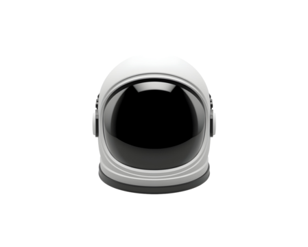 Detailed depiction of a modern astronaut helmet, symbolic of space exploration and future tech