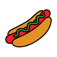 hot dog vector illustration